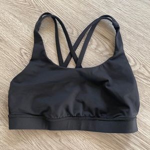 Lululemon Energy Black Sports Bra Size Small/6